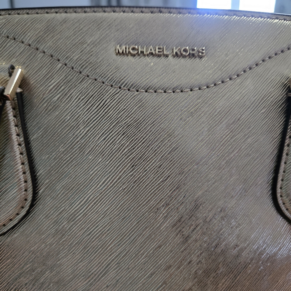 Michael Kors Gold Leather Bag